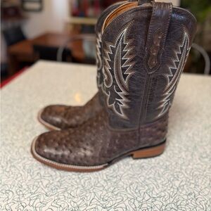 Men’s Ostrich Print Cowboy Boots